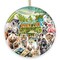 Bronx Zoo Animal Collage Ceramic Ornament, New York City Traveler Souvenir